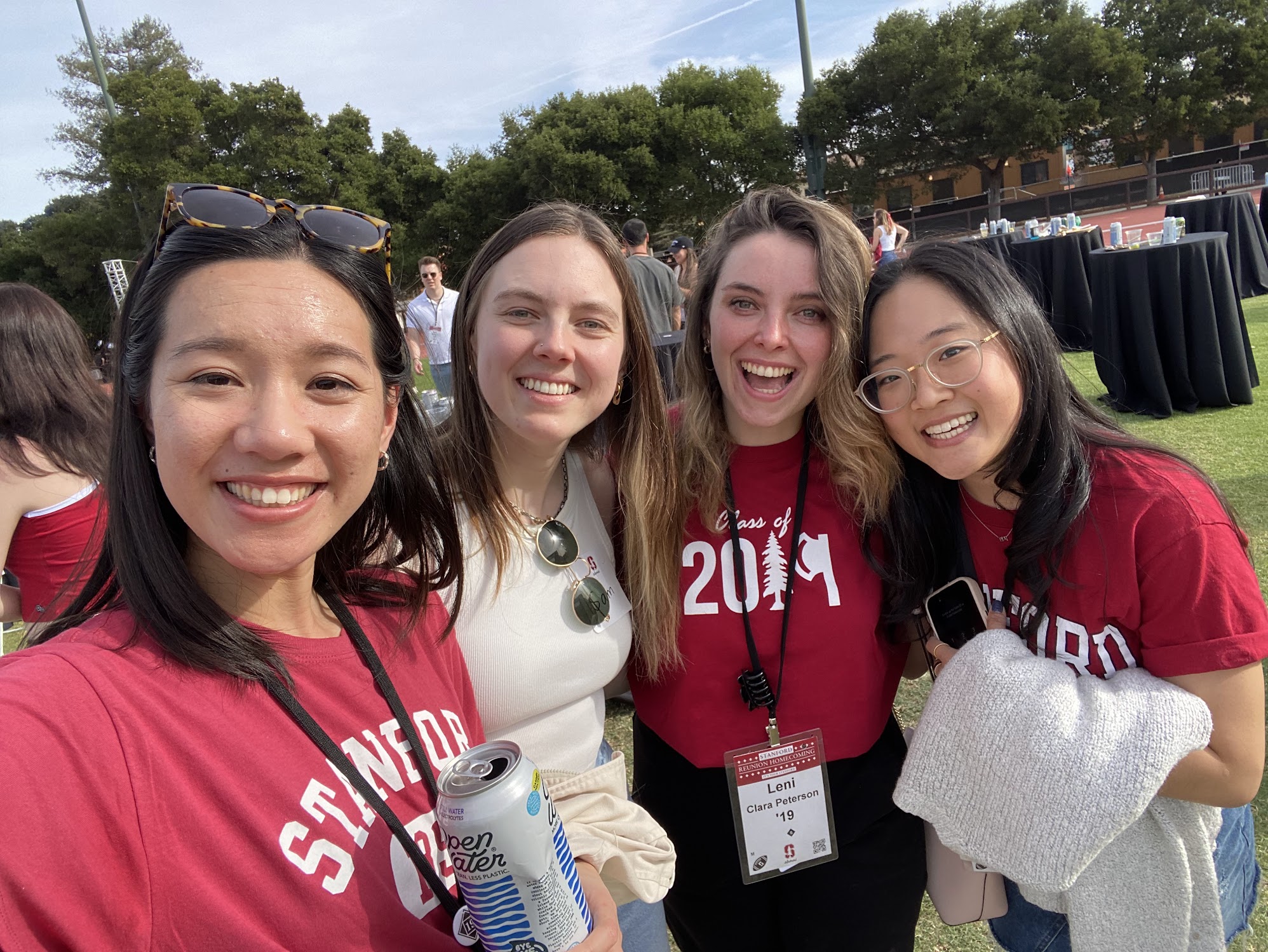 Leni with friends at Stanford reunion